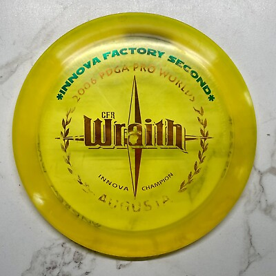 #ad Innova Factory Second 2006 CFR Wraith Yellow Gold Stamp Disc Golf Used Champion $75.00