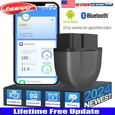 #ad Bluetooth OBD2 II Car OBD 2 Diagnostic Interface Scanner Tool for Android PC iOS $15.19