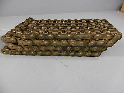 #ad Used TSUBAKI 60 4 RIV Quad Roller Chain Power Transmission Riveted Roller 3#x27; $31.99
