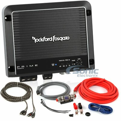 #ad Rockford Fosgate R500X1D 500W Monoblock Amplifier w Free 4 Gauge Amp Kit Bundle $284.99
