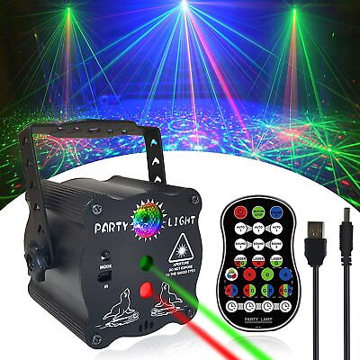 #ad 1024Pattern DJ Disco Party Stage Light Laser Projector LED RGB KTV Show Lighting $20.70