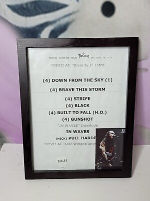 #ad Trivium Vegas 2013 Framed Setlist and Pick Music Memorbilia Band Merch $25.00