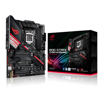 #ad #ad Asus ROG STRIX Z490 H GAMING Motherboard ATX Mainboard DDR4（oc）Intel LGA1200 CPU $281.69