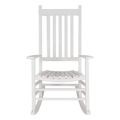 #ad Shine Company Outdoor Rocking Arm Chair Classic Crafted W Hardwood in White $120.18