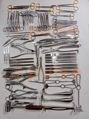 #ad Basic Major Orthopedic Lot 74 PCs Set Surgical Instruments $595.00