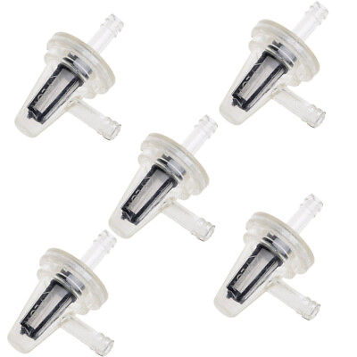 #ad 5Pcs Inline Fuel Filter 90 Degree Right Angle For Motorcycle 1 4quot; 5 16quot; 6mm 7mm $10.99