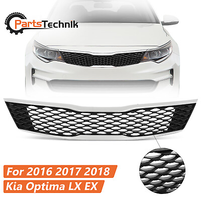 #ad For 2016 2017 2018 Kia Optima LX EX Front Bumper Upper Grille Chrome Trim Grill $32.98