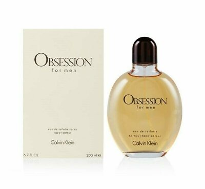 #ad OBSESSION Calvin Klein 6.7 oz EDT eau de toilette Men#x27;s Spray Cologne 200 ml NIB $33.83