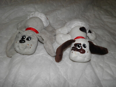 #ad Lot of 2 Mini Pound Puppies Plush Dogs with Diapers Stuffed Animals 2019 Used 8quot; $15.99
