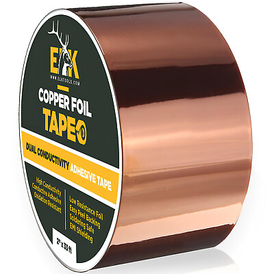 #ad Copper Foil Tape with Conductive Adhesive for Guitar amp; EMI Shielding 2quot; x 33#x27; $15.99
