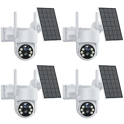 #ad #ad CAMCAMP 2K Wireless Security Camera Home Outdoor 4MP Solar Power WiFi PTZ Camera $52.82