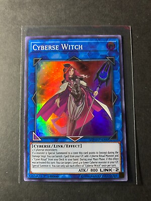 #ad Yugioh Cyberse Witch Super Rare 1st Edition MP19 EN098 P $1.32