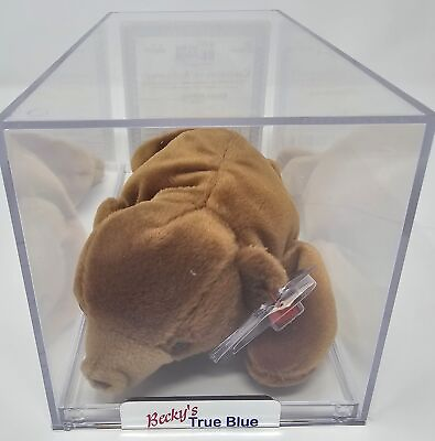 #ad Authenticated Ty Beanie Baby Brownie Korean 1st Gen Brown Bear 1993 CT $799.99