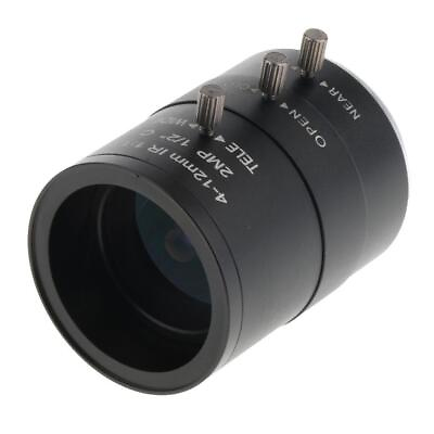 #ad 1 2#x27;#x27; 4mm to 12mm 2MP F 1.6 Varifocal C Mount Manual IRIS Lens $31.85