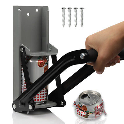 #ad 16oz and 8oz Metal Can Crusher Heavy Duty Wall Mounted Smasher for Aluminum Sel $15.06