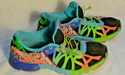 #ad ASICS Womens Gel Noosa Tri 9 Running Shoes Multi Colored T458N Low Top Lace Up 8 $23.00