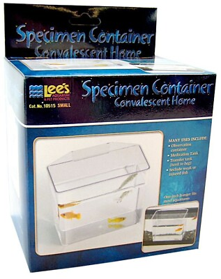 #ad Lees Specimen Container Convalescent Home for Weak or Injured Fish Small $17.12