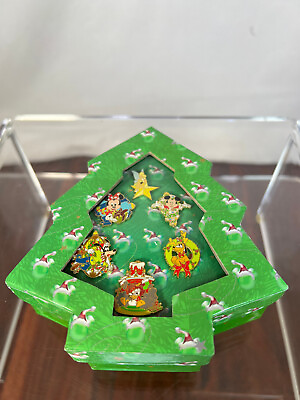 #ad Disney DLR Christmas 2005 Boxed Mini Pin Set Disney Tree Pin 43396 LE 1000 $55.00
