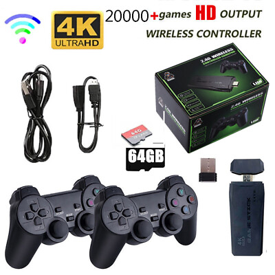 #ad #ad Dual 2.4G Wireless Premium Controllers 20000 Games 4K HDMI Retro Game Console $24.17