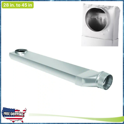 #ad Adjustable Space Saver Aluminum Dryer Vent Duct with Straight Outlet 28 45quot; $29.75