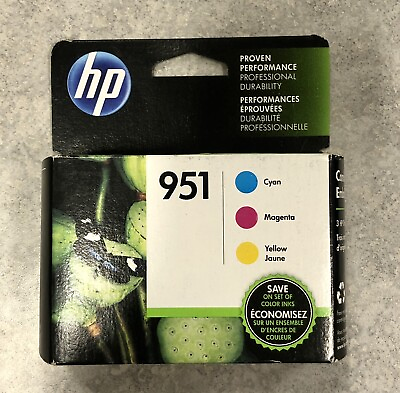 #ad New hp 951 Combo pack 3 HP Original Ink Cartridges “Warranty Ends” 01 2018 $29.99