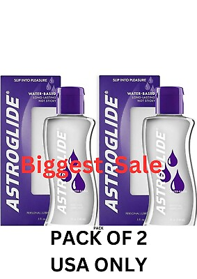 #ad 2X 5oz Astroglide Liquid expiry OCT 2025 FREE SHIPPPING for USA only $19.99