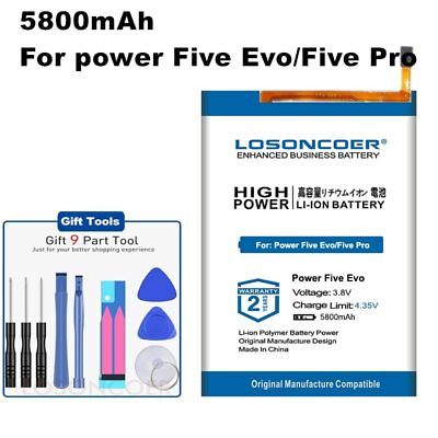#ad LOSONCOER Power Five Evo Battery For Highscreen power Five Evo Five Pro Batter $29.44