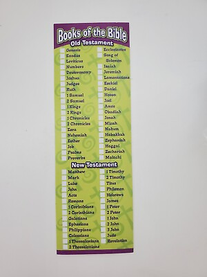 #ad NEW Books of the Bible Bookmark Christian bookmark w old and new testament $1.49