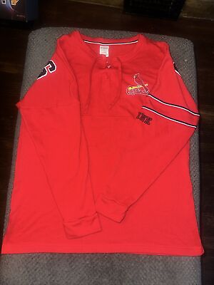 #ad Victorias Secret Pink MLB St. Louis Cardinals Baseball Women’s LARGE sweatshirt $19.99