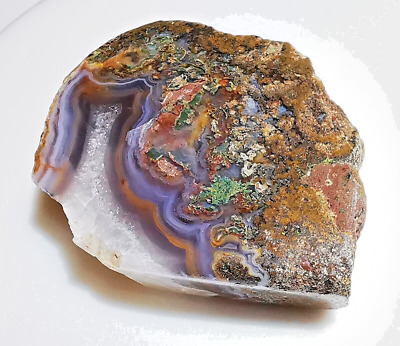 #ad Scenic Slab Rainbow Banded Agate High Quality 100% Natural Gemstone 1215 Carat $79.99