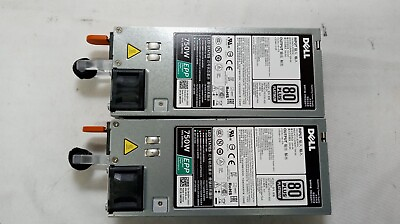 #ad Lot of 2x Dell Server Power Supply 750W L750E S0 For PowerEdge R930 R730 $49.99
