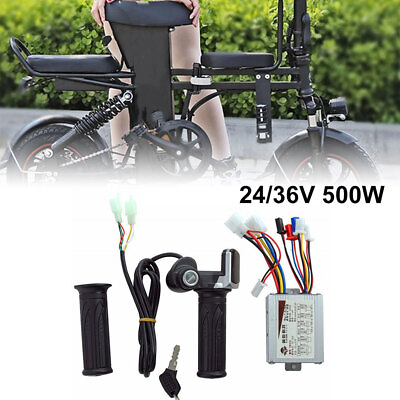 24V500W 36V500W Electric Bicycle Ebike Scooter Brush DC Motor Speed Controller $34.29