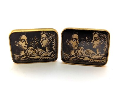 #ad Vintage Unusual Cufflinks 1960#x27;s Vintage Jewelry $35.00
