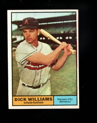 #ad 8762* 1961 Topps # 8 Dick Williams NM $5.00