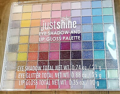 #ad Just Shine Justice Makeup Beauty Palette Eye Shadow Glitter Lip gloss NEW $24.97