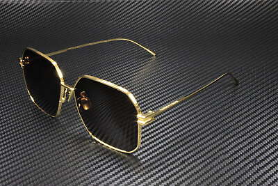 #ad BOTTEGA VENETA BV1047S 002 Gold Square 59 mm Women#x27;s Sunglasses $229.23