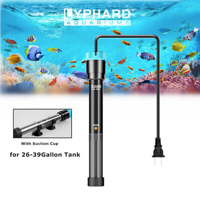 #ad Submersible Aquarium Heater 200W Glass Fish Tank Thermostat 110V Anti Explosion $21.85