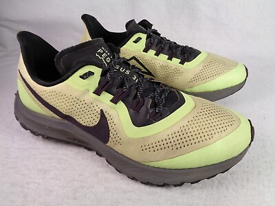 #ad Nike Air Zoom Pegasus 36 Running Shoe Women US 9.5 AR5678 300 Mesh Green Yellow $21.20