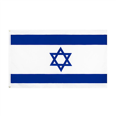 #ad Israel 3x5ft Flag of Israel Israeli Flag 3x5 House Flag 75D Ultrabreeze $3.99
