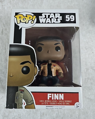 #ad Funko Pop Star Wars Finn #59 Vinyl Figure Disney Funko Pop $4.46