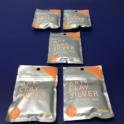 #ad ART CLAY SILVER 50g 5 piece set for artists $342.95
