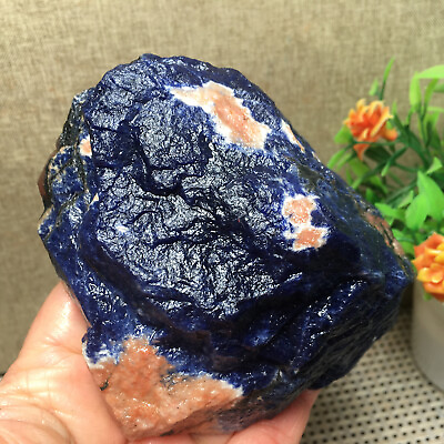 #ad 407g Natural Sodalite rough Quartz crystal gem Reike Healing md205 $43.73