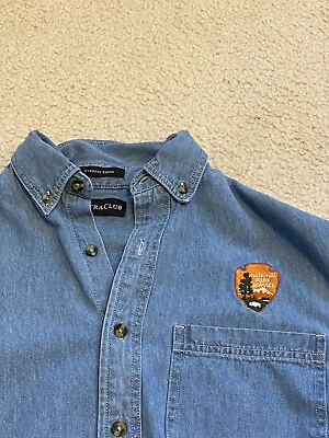 #ad Men#x27;s Small Vintage National Park Service Embroidered Shirt $39.99