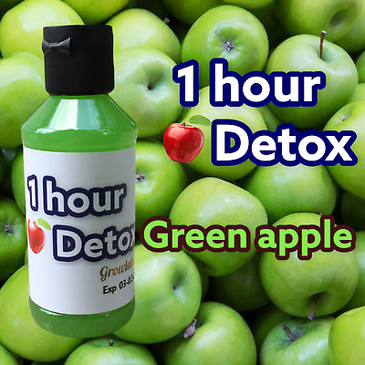 #ad One Hour Detox Green Apple Removes Marijuana Weed THC Detox Fast $49.99