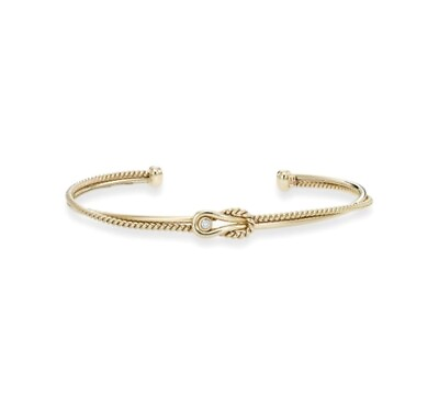#ad Gold Bangle Cuff Bracelet Gold 0.025 Ct Dia Bangle 14k Real Gold Bangle $825.00