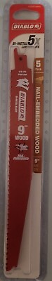 #ad New Diablo 5x Bi Metal 5 Pk 9 inch Nail Embedded Wood # DS0912BW5 FREE SHIPPING $17.49