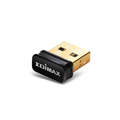 #ad Edimax Wi Fi 4 802.11n Adapter for PC N150 Nano USB Adapter 150Mbps Smalles... $14.55