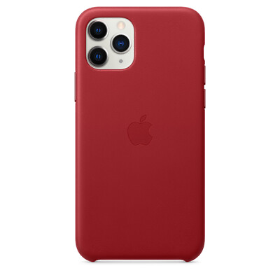 #ad Genuine Apple iPhone 11 Pro Leather Case Red MWYF2FEA $12.00