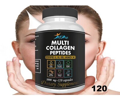 #ad Collagen Caps support skin peptide wrinkles powder pills pure collagen Anti Agin $12.55