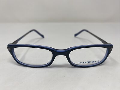 #ad Lucky Brand SKIP DAY BLACK 45 16 130 Black Blue Full Rim Eyeglasses Frame amp;N10 $55.00